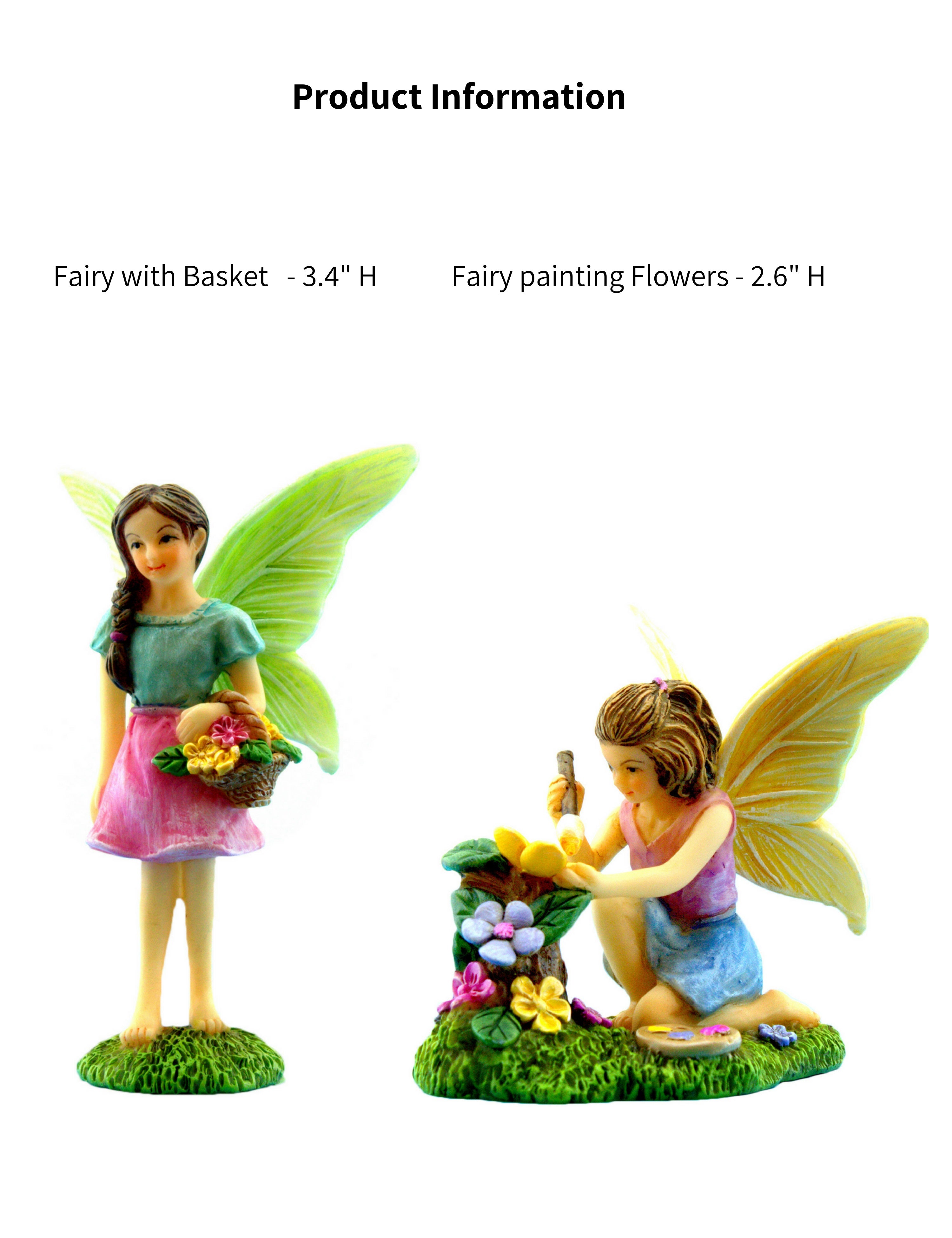 PRETMANNS Fairies for Fairy Garden - Fairy Garden Accessories & Fairy  Garden Fairies - Boy & Girl Garden Fairies - Fairy Garden Figurines, Fairy
